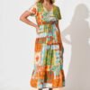 241112_StFrock_Phoebe_A57568-2-MUL-ORG_0394.jpg Midi Dress in Multi Orange Print