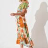 241112_StFrock_Phoebe_A57568-2-MUL-ORG_0399.jpg Midi Dress in Multi Orange Print
