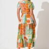 241112_StFrock_Phoebe_A57568-2-MUL-ORG_0405.jpg Midi Dress in Multi Orange Print