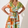 241112_StFrock_Phoebe_A57568-2-MUL-ORG_0415.jpg Midi Dress in Multi Orange Print