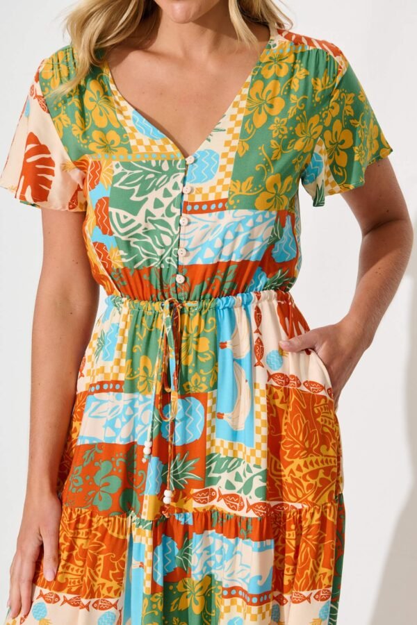 241112_StFrock_Phoebe_A57568-2-MUL-ORG_0416.jpg Midi Dress in Multi Orange Print