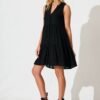 241112_StFrock_Phoebe_A61003-BLK_0763.jpg Dress in Black Linen Blend