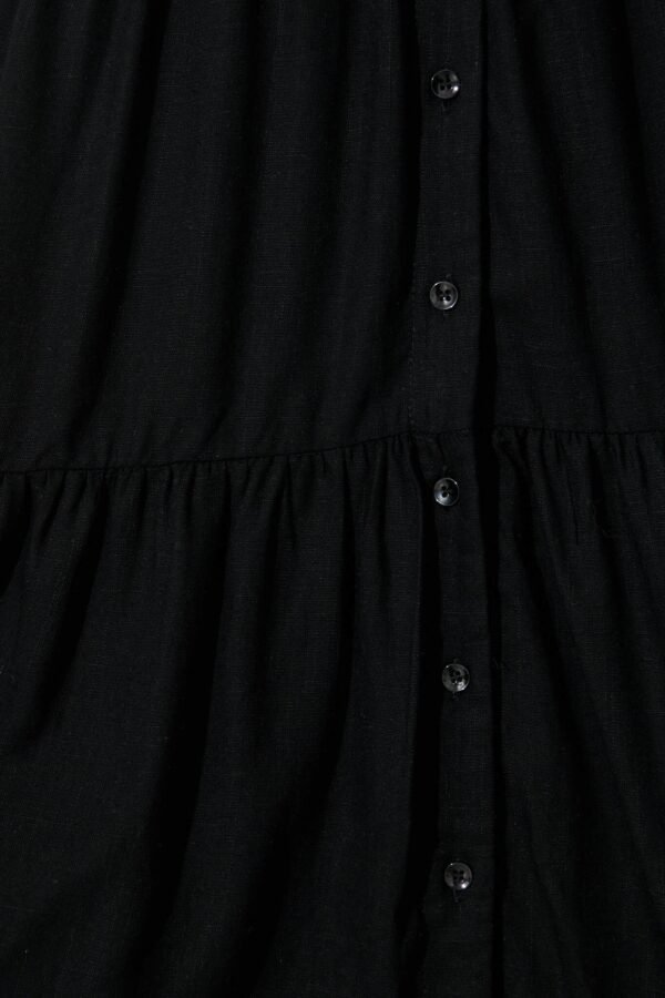 241112_StFrock_Phoebe_A61003-BLK_0779.jpg Dress in Black Linen Blend