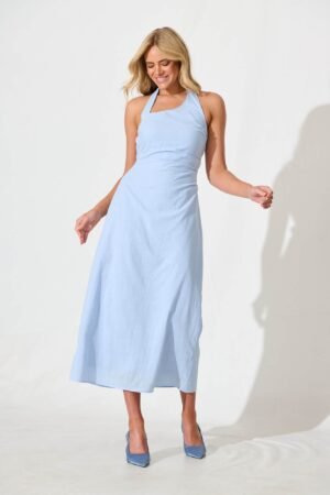 241112_StFrock_Phoebe_DA14363-LT-BLU_0174.jpg Maxi Sundress in Pale Blue Cotton