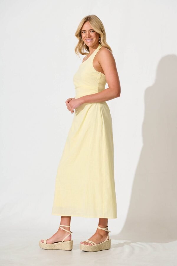 Maxi Sundress in Lemon Cotton