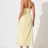 Maxi Sundress in Lemon Cotton
