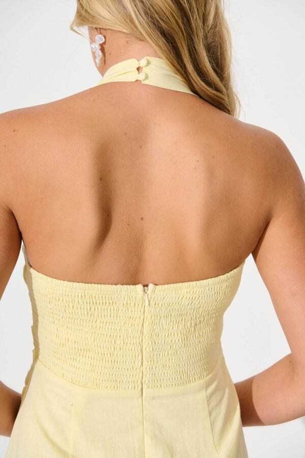 Maxi Sundress in Lemon Cotton