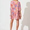 Dress In Multi Conversational Print