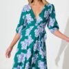 241112_StFrock_Phoebe_LOLE9953-9-STF-DK-GRN-BLU_0537.jpg Maxi Wrap Dress In Emerald With Blue Floral