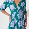 241112_StFrock_Phoebe_LOLE9953-9-STF-DK-GRN-BLU_0541.jpg Maxi Wrap Dress In Emerald With Blue Floral