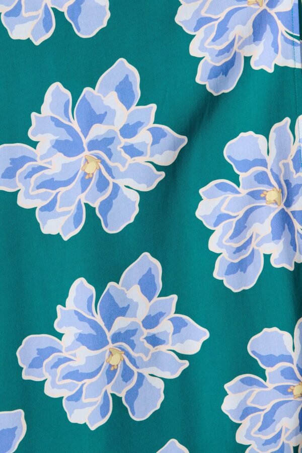 241112_StFrock_Phoebe_LOLE9953-9-STF-DK-GRN-BLU_0543.jpg Maxi Wrap Dress In Emerald With Blue Floral