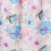 Midi Dress in Multi Blue Floral Cotton Blend