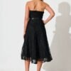 241112_StFrock_Phoebe_XW20910SS-BLK_0733.jpg Midi Dress in Black Floral Embroidered Tulle