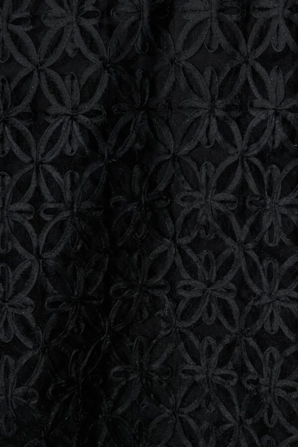 241112_StFrock_Phoebe_XW20910SS-BLK_0744.jpg Midi Dress in Black Floral Embroidered Tulle