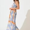 241114_StFrock_Milly_AM_2012322-9-BLU-CRM-FLO_0905.jpg Maxi Dress In Blue with Cream Flower