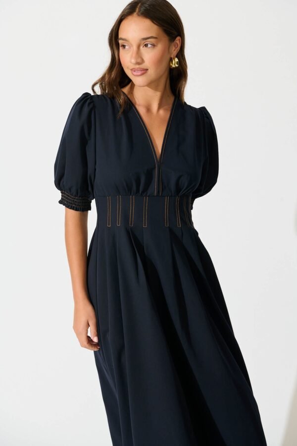 Midi Dress In Navy