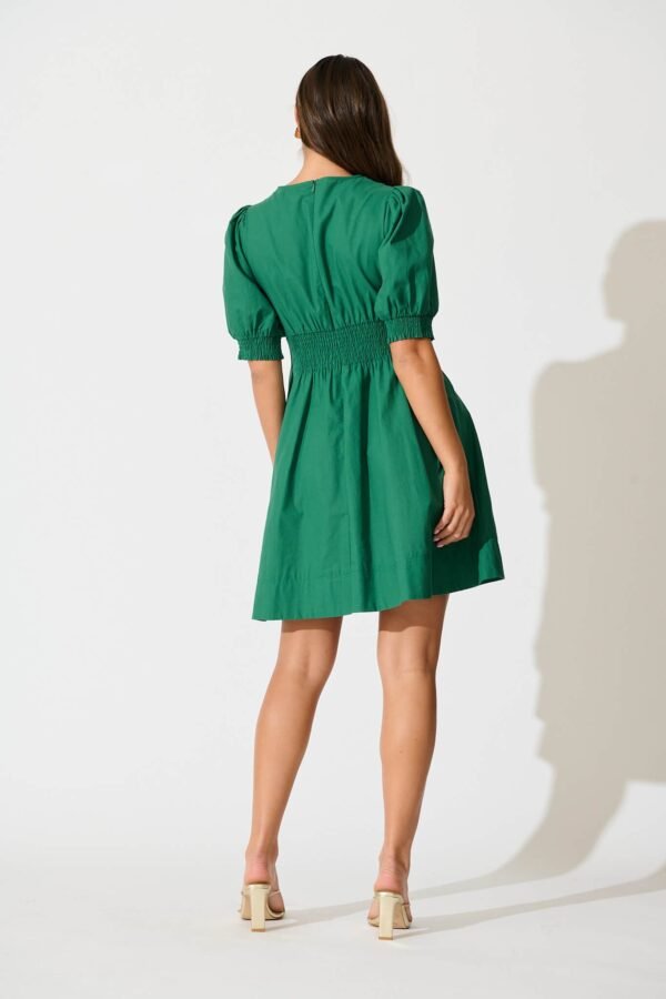 241114_StFrock_Milly_PM_36472-GRN_5914.jpg Dress in Emerald Green Cotton