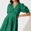 241114_StFrock_Milly_PM_36472-GRN_5924.jpg Dress in Emerald Green Cotton