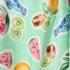 Dress in Green with Multi Fruit Print