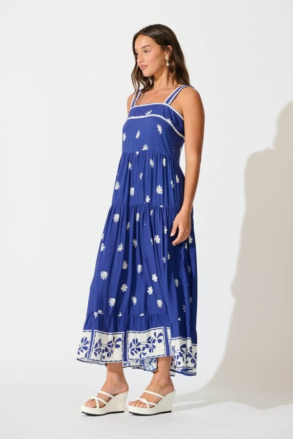 241114_StFrock_Milly_PM_C24200511-BLU-WHT_0109.jpg Maxi Sundress in Blue with White Border Print Ric Rac