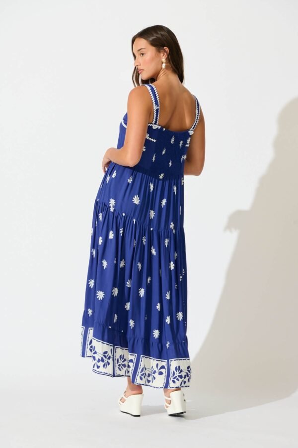 241114_StFrock_Milly_PM_C24200511-BLU-WHT_0113.jpg Maxi Sundress in Blue with White Border Print Ric Rac