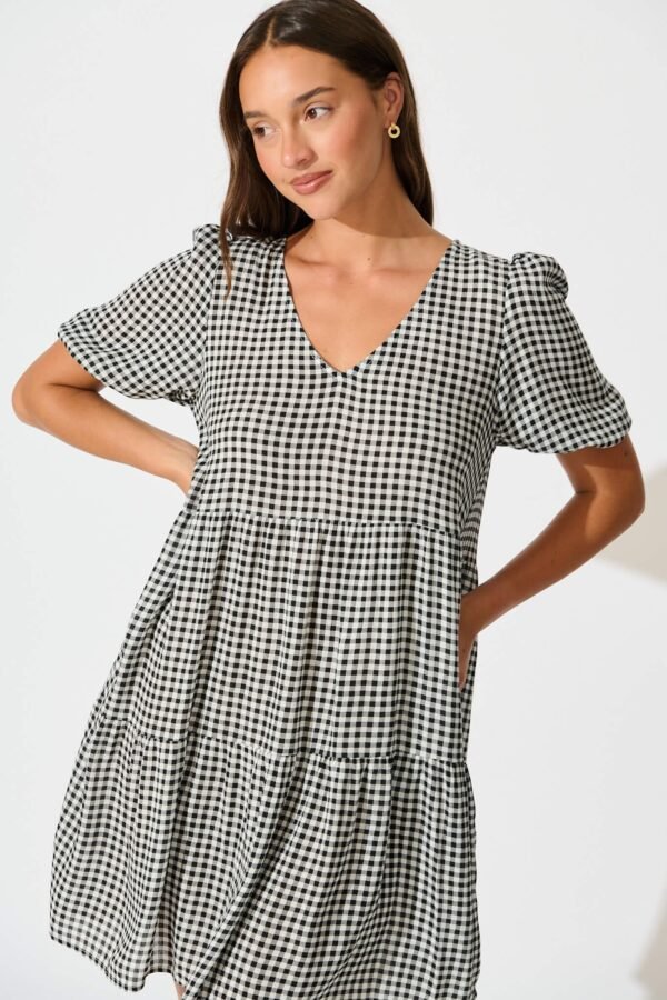 Dress in Black Gingham