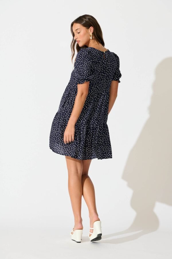 241114_StFrock_Milly_PM_VV10710-STF-NVY-DOT_0086.jpg Dress in Navy with White Spots