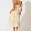 Midi Sundress in Cream Multi Floral