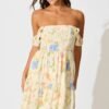 Midi Sundress in Cream Multi Floral