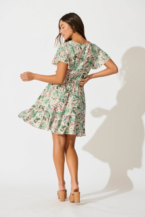 241121_StFrock_Milly_AM_A57419-WHT-GRN-FLO_0528.jpg Dress In White With Teal Floral