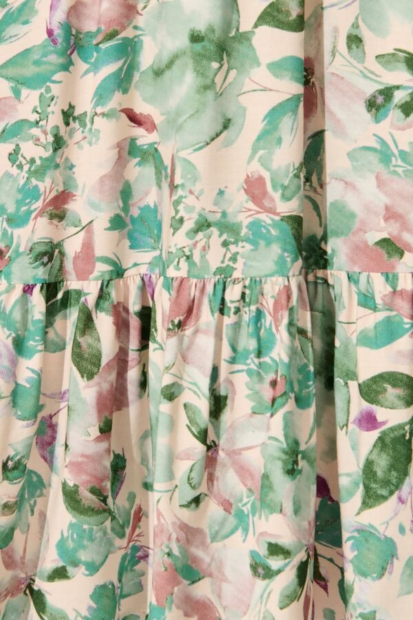 241121_StFrock_Milly_AM_A57419-WHT-GRN-FLO_0539.jpg Dress In White With Teal Floral