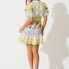Dress in Tropical Border Print Cotton