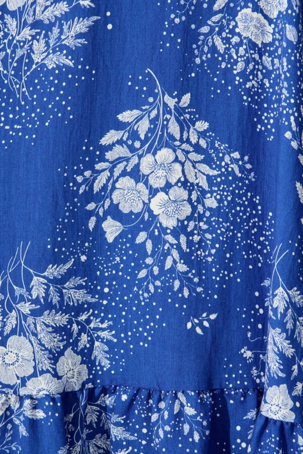 Sundress in Blue with White Floral