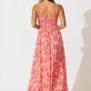 Maxi Sundress In Red Paisley
