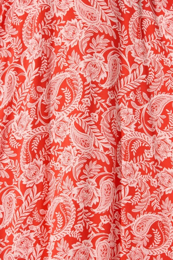 Maxi Sundress In Red Paisley