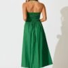 241121_StFrock_Milly_PM_K2432-GRN_0219.jpg Halter Neck Maxi Dress in Green Cotton