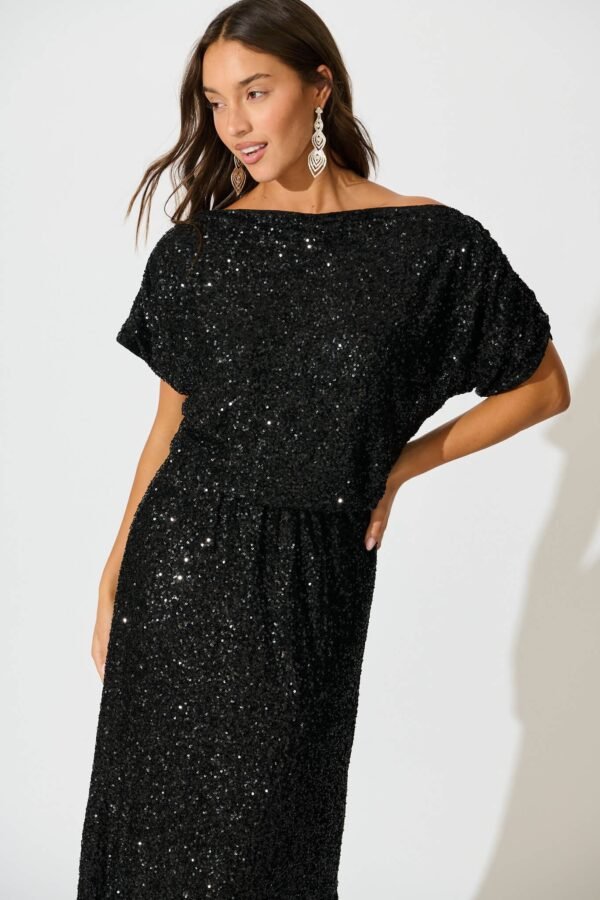 241121_StFrock_Milly_PM_S1260-BLK_0743.jpg Maxi Dress in Black Sequin