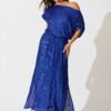 241121_StFrock_Milly_PM_S1260-BLU_0675.jpg Maxi Dress in Cobalt Blue Sequin