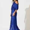 241121_StFrock_Milly_PM_S1260-BLU_0690.jpg Maxi Dress in Cobalt Blue Sequin