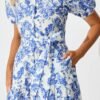 241126_StFrock_Phoebe_133288B-WHT-BLU_0152.jpg Dress in White with Blue Floral Cotton