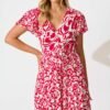 241126_StFrock_Phoebe_C24117452-RED-WHT_1077.jpg Midi Dress in Raspberry with White Print