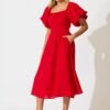 241126_StFrock_Phoebe_LOL10967-5-RED_0948.jpg Maxi Dress In Red Linen Blend