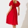 241126_StFrock_Phoebe_LOL10967-5-RED_0952.jpg Maxi Dress In Red Linen Blend