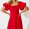 241126_StFrock_Phoebe_LOL10967-5-RED_0955.jpg Maxi Dress In Red Linen Blend