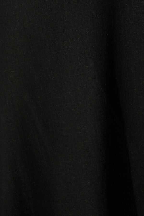 Maxi Dress in Black Linen Blend