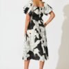 241126_StFrock_Phoebe_LOLE10967-6-BLK-WHT_0533.jpg Maxi Dress In Black With White Floral