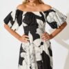 241126_StFrock_Phoebe_LOLE10967-6-BLK-WHT_0537.jpg Maxi Dress In Black With White Floral