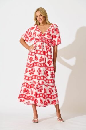 241126_StFrock_Phoebe_LOLE21697-7-RED-WHT_0549.jpg Maxi Dress in Red with White Print