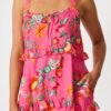 Dress in Pink Tropical Print