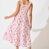 241126_StFrock_Phoebe_P24302621-PNK-FLO_0441.jpg Midi Sundress In Pink Floral Print Cotton